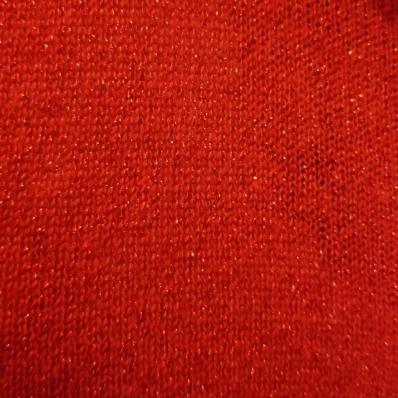 Michael Kors red sparkly lightweight sweater M - Picture 2 of 7